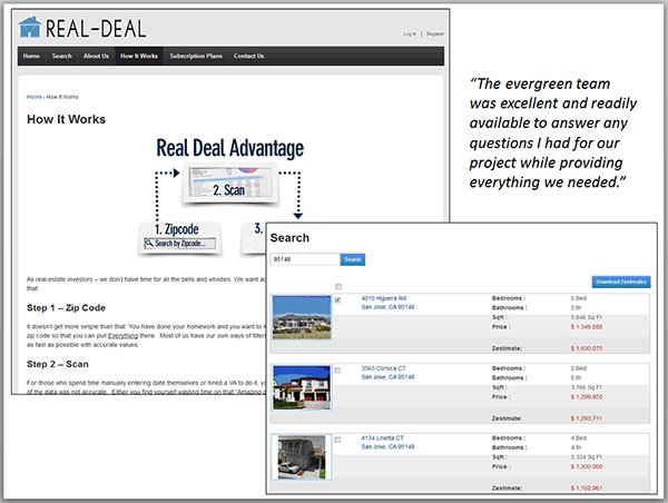 Real Estate data portal project