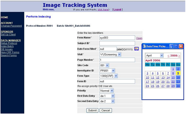 Image tracking system